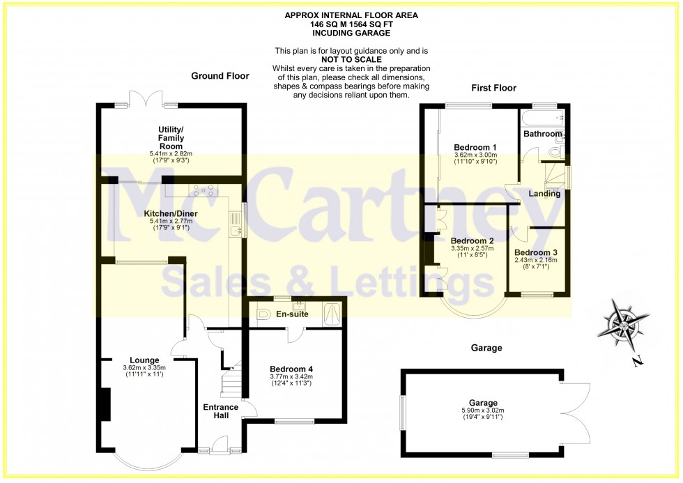 Floorplan for Lady Lane, Chelmsford, Essex