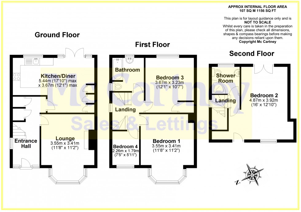 Floorplan for Hillside Grove, Chelmsford, Essex