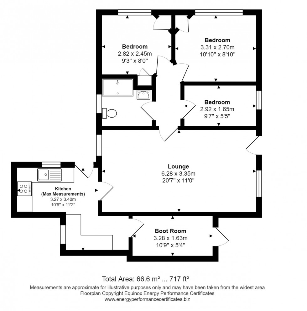 Floorplan for New London Road, Chelmsford, Essex