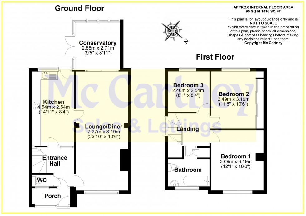 Floorplan for Keene Way, Chelmsford, Essex